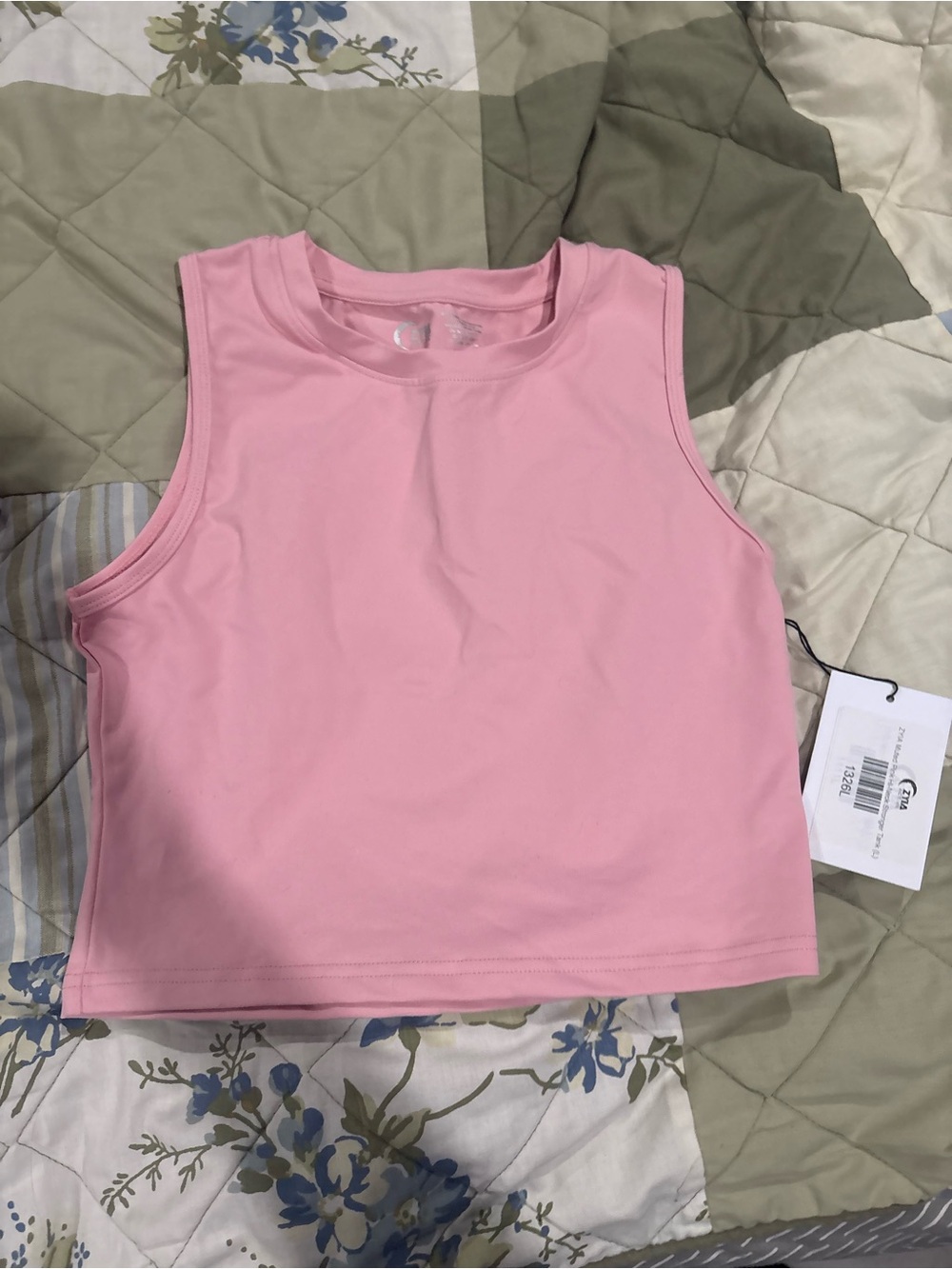 ZYIA Pink Cropped Tank Top